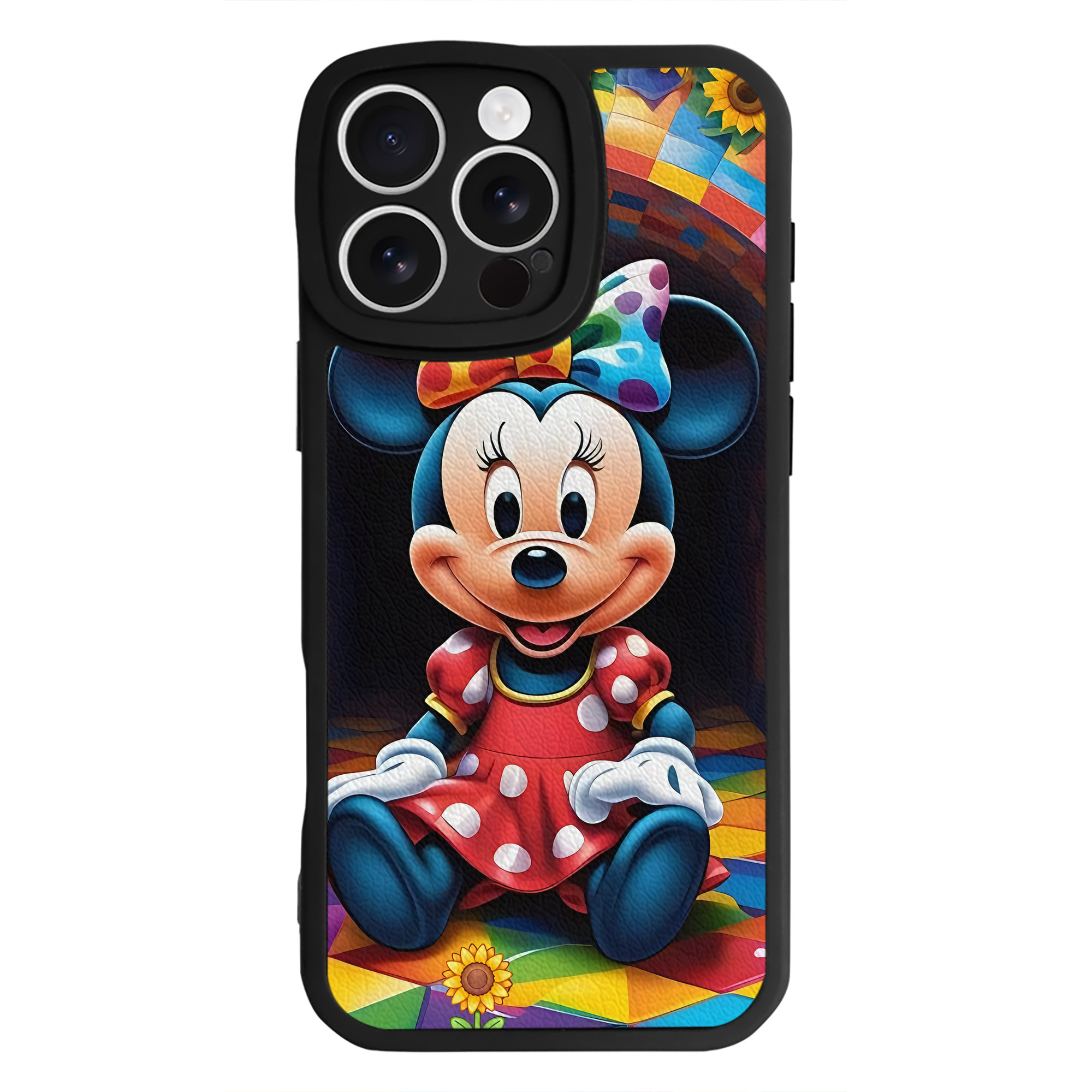 （画像用） ミッキーマウス Mickey Mouse 【iPhone 16シリーズ対応】シリコンスマホケース（レザー調） 材質：シリコン